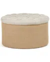 Zentique Round Ottoman