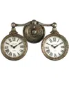 Zentique Round Wall Clocks In Brown