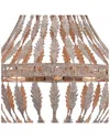 Zentique Rustic Empire Chandelier In Brown