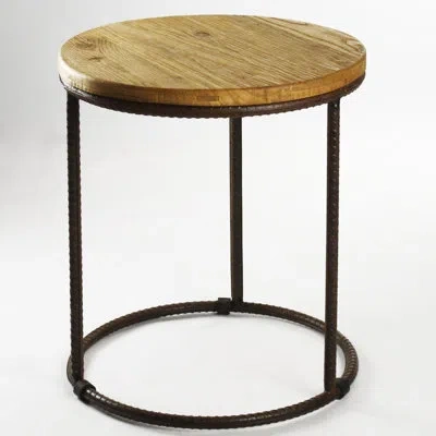 Zentique Rustique End Table In Brown