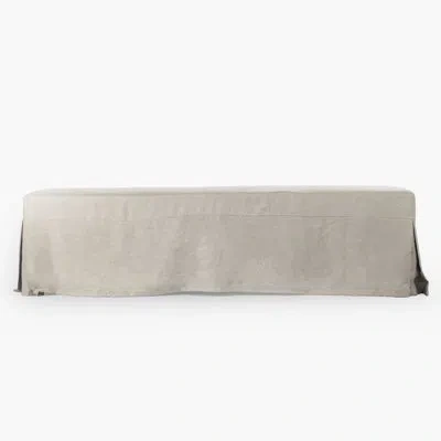 Zentique Sadie Upholstered Bench In Off-white