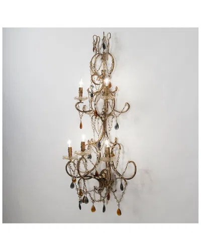 Zentique Sara Wall Sconce In Brown