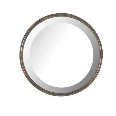 Zentique Sasha Modern & Contemporary Beveled Distressed Accent Mirror In Copper