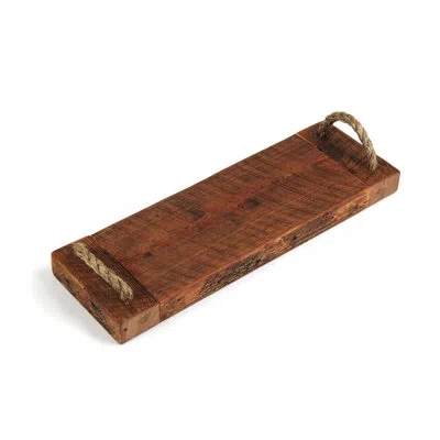 Zentique Single Serving Board In Stained Brown