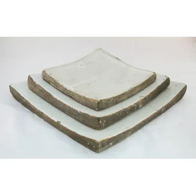 Zentique Square Decorative Plate In Gray