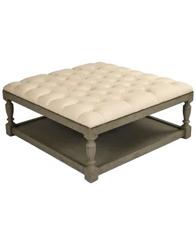 ZENTIQUE ZENTIQUE SQUARE TUFTED OTTOMAN