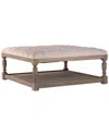 Zentique Square Tufted Ottoman