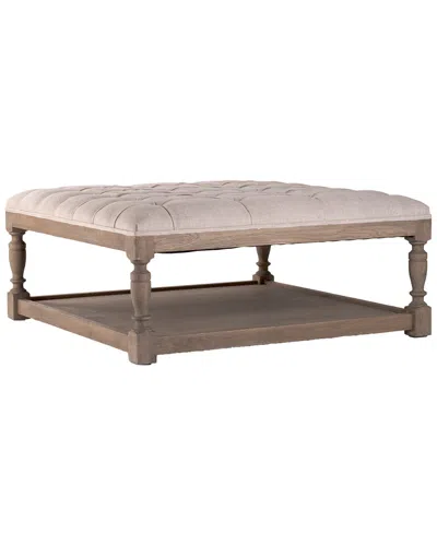 ZENTIQUE ZENTIQUE SQUARE TUFTED OTTOMAN