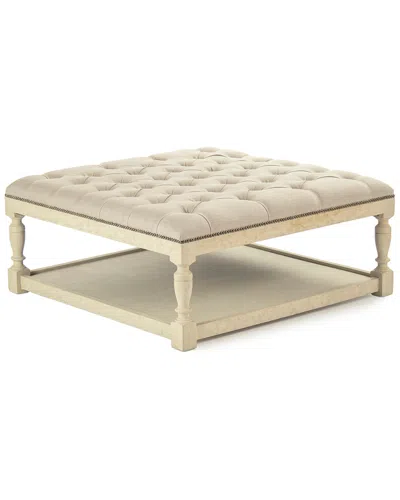 ZENTIQUE ZENTIQUE SQUARE TUFTED OTTOMAN