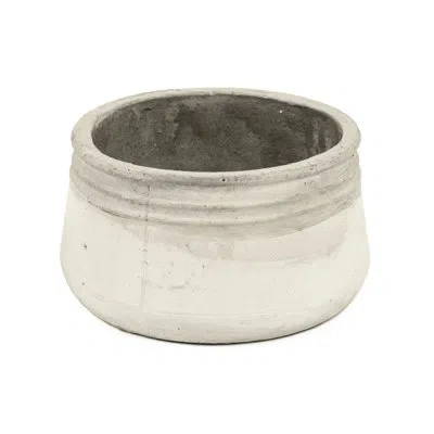 Zentique Stonware Decorative Bowl In White