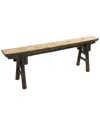 Zentique Story Bench Black In Brown