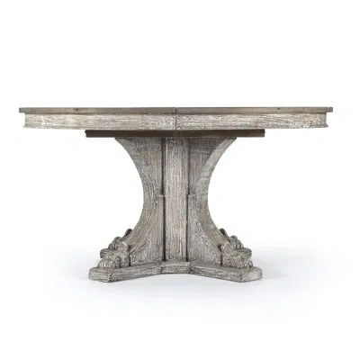 Zentique Terrell Dining Table In Brown;white Wash