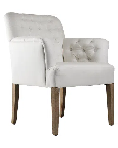 Zentique Tufted Cafe Chair In White