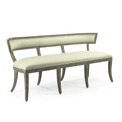Zentique Upholstered Bench In Sage Green