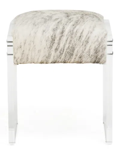 Zentique Vanity Stool In White