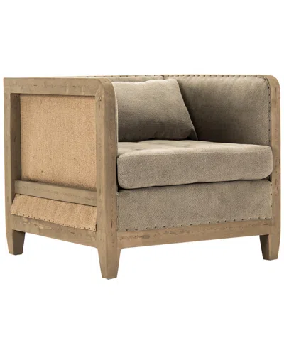 Zentique Vert Deconstructed Club Chair In Brown