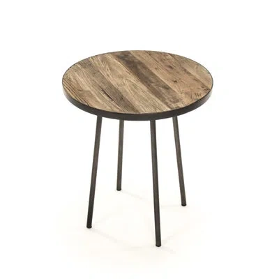 Zentique Vieux End Table In Brown;tan