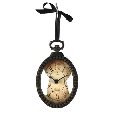 Zentique Wall Clock In Black;beige