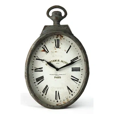 Zentique Wall Clock In Gray;off White