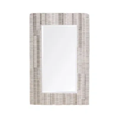 Zentique Wall Mirror In Gray;white;ivory