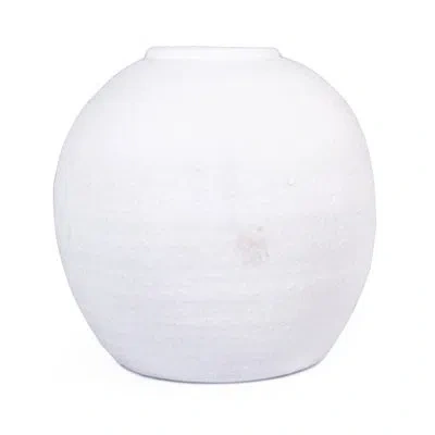Zentique White 14'' Indoor / Outdoor Ceramic Table Vase