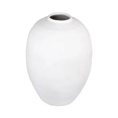 Zentique White 20.25'' Indoor / Outdoor Ceramic Floor Vase