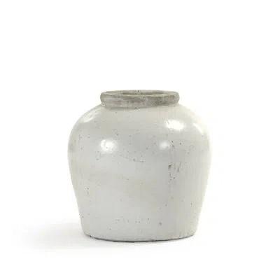 Zentique White Ceramic Table Vase