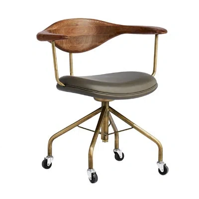 Zentique Wide Swivel Barrel Chair In Gray