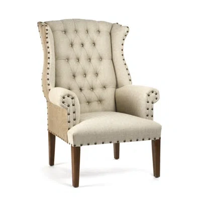 Zentique Wingback Chair In Beige