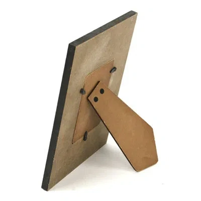 Zentique Wood Picture Frame In White;gold;dark Green