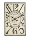 Zentique Wooden Clock In Neutral