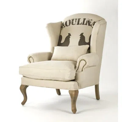 Zentique Zacharie Wingback Chair