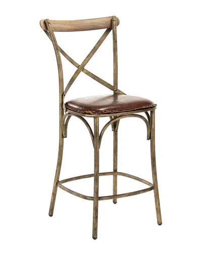 Zentique Zain Counter Stool In Brown