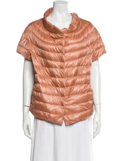 Pre-owned Zentner Nylon Down Jacket In Pink