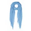 Zenzee Women's Cashmere Scarf - Sky Blue In Blue
