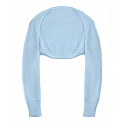 Zenzee Women's Cashmere Shrug - Ice Baby Blue