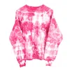 Zenzee Women's Pink / Purple Barbie Bubblegum Tie Dye Reconstructed Sweatshirt - Pink In Pink/purple