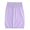 Zenzee Women's Pink / Purple Cashmere Mini Skirt - Lavender In Pink/purple
