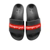 Zenzee Women's Red / White / Black Dangerous Woman Slide Sandals In Red/white/black