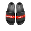 Zenzee Women's Red / White / Black Rebel Rebel Slide Sandals In Red/white/black