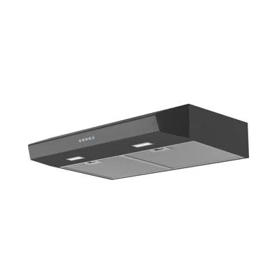 Zephyr Breeze Ii 36 In. 400 Cfm Under Cabinet Range Hood With Led Lights In Black