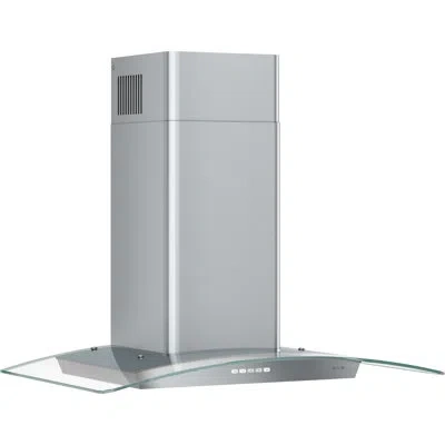 Zephyr Brisas 30 In. 600 Cfm Curved Glass Wall Mount Range Hood With Led Lights In Stainless Steel