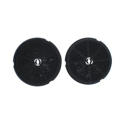 Zephyr Core Charcoal Filter Replacement For Range Hoods (set Of 2) In Black