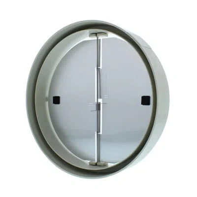 Zephyr Core Low-profile Round Damper Range Hood Duct Accessory In White