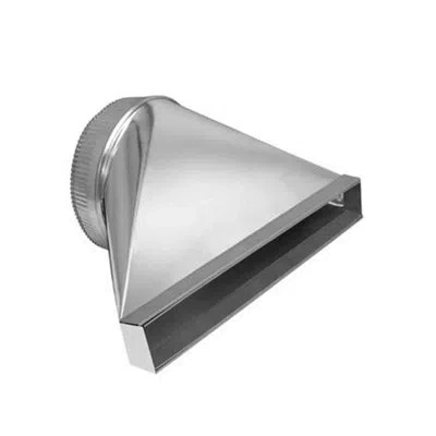 Zephyr Designer Range Hood Duct Accessory In Silver