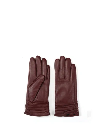 Zephyr Handbag Elina Leather Gloves In Green