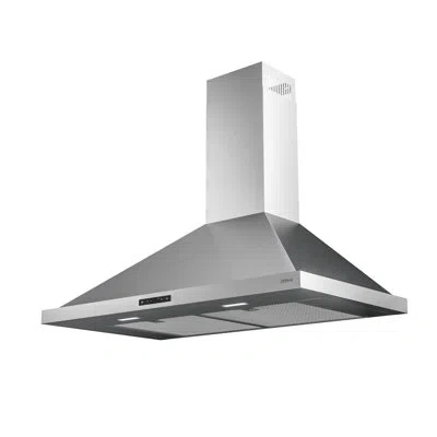 Zephyr Ombra 36 In. 600 Cfm Wall Mount Range Hood In Silver