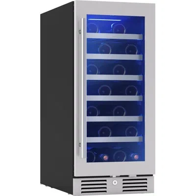 Zephyr Presrv 15" 27-bottle Single Zone Wine Cooler In Stainless Steel