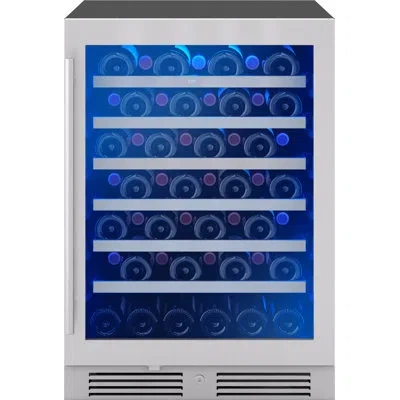 Zephyr Presrv 24" 53-bottle Single Zone Wine Cooler In Stainless Steel