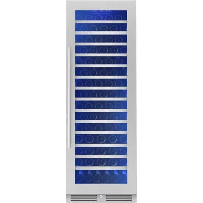 Zephyr Presrv 24 In. 142-bottle Single Zone Full Size Wine Cooler In Stainless Steel